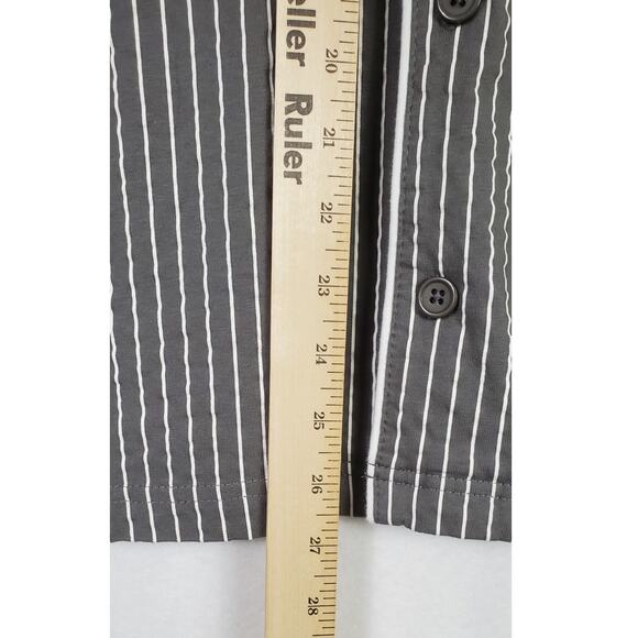 Pajamagram Gray Stripe Classic Button-Front Pajamas, Men Size XL PRE-OWNED - Picture 4 of 7